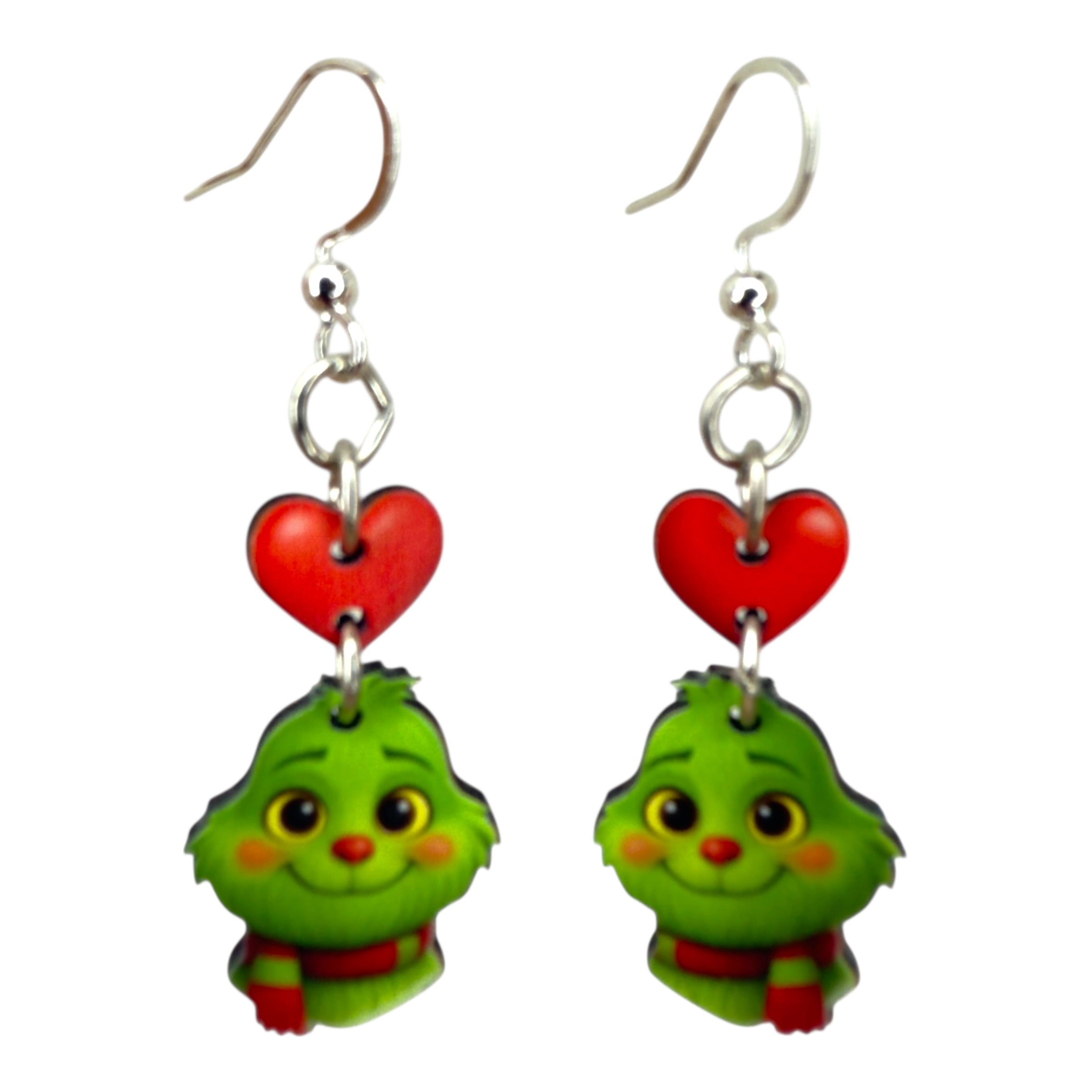 Baby Gurmudgeon heart Earrings #1888