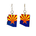 Arizona State Flag Earrings  #S059