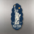 She's Choosing New York Magnet | Negative-Space Silhouette | S100-M