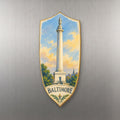 She's Choosing Baltimore Magnet | Colored Pencil over Gouache | S1000-M
