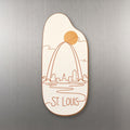 She's Choosing St. Louis Magnet | Continuous-Line Drawing | S1002-M