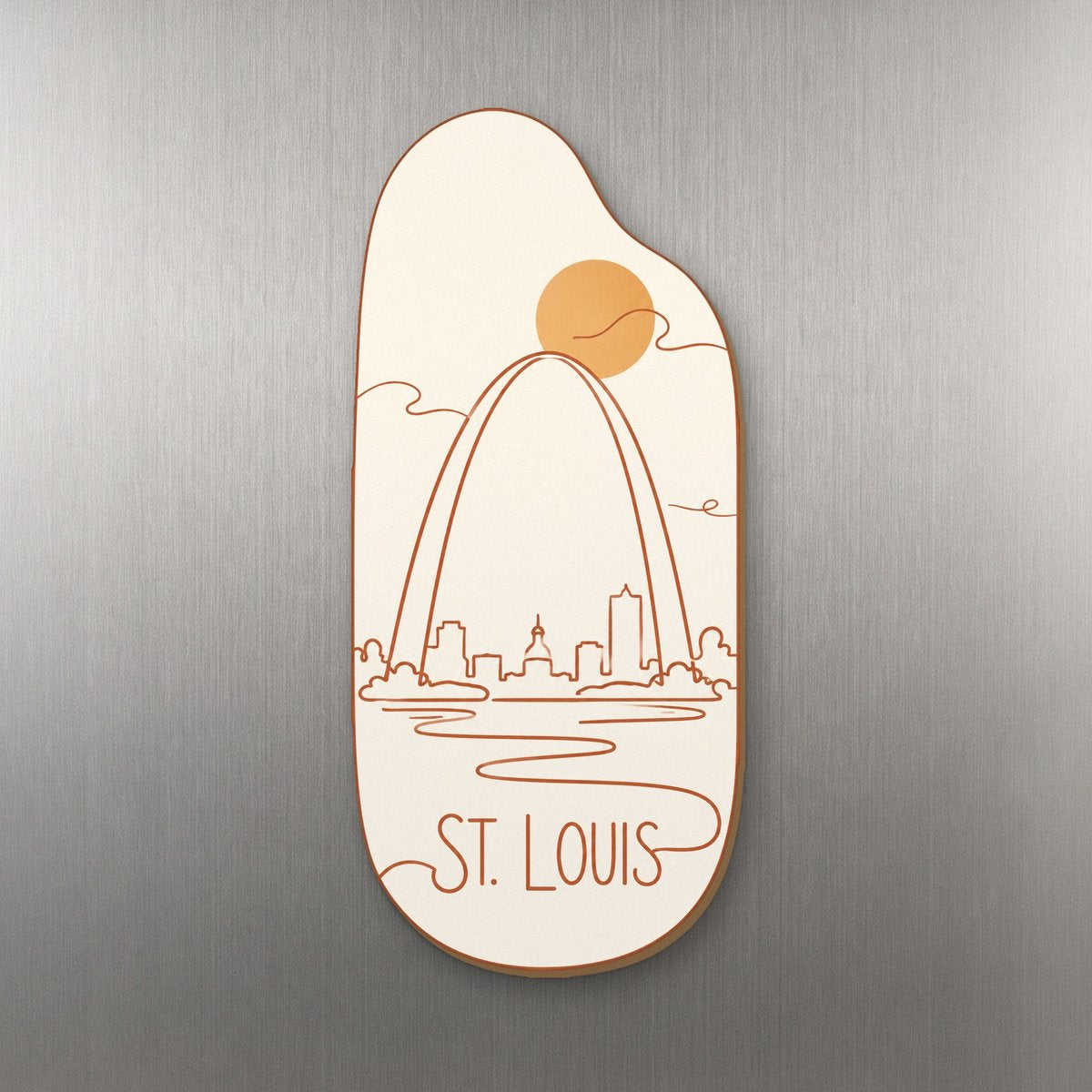 She's Choosing St. Louis Magnet | Continuous-Line Drawing | S1002-M