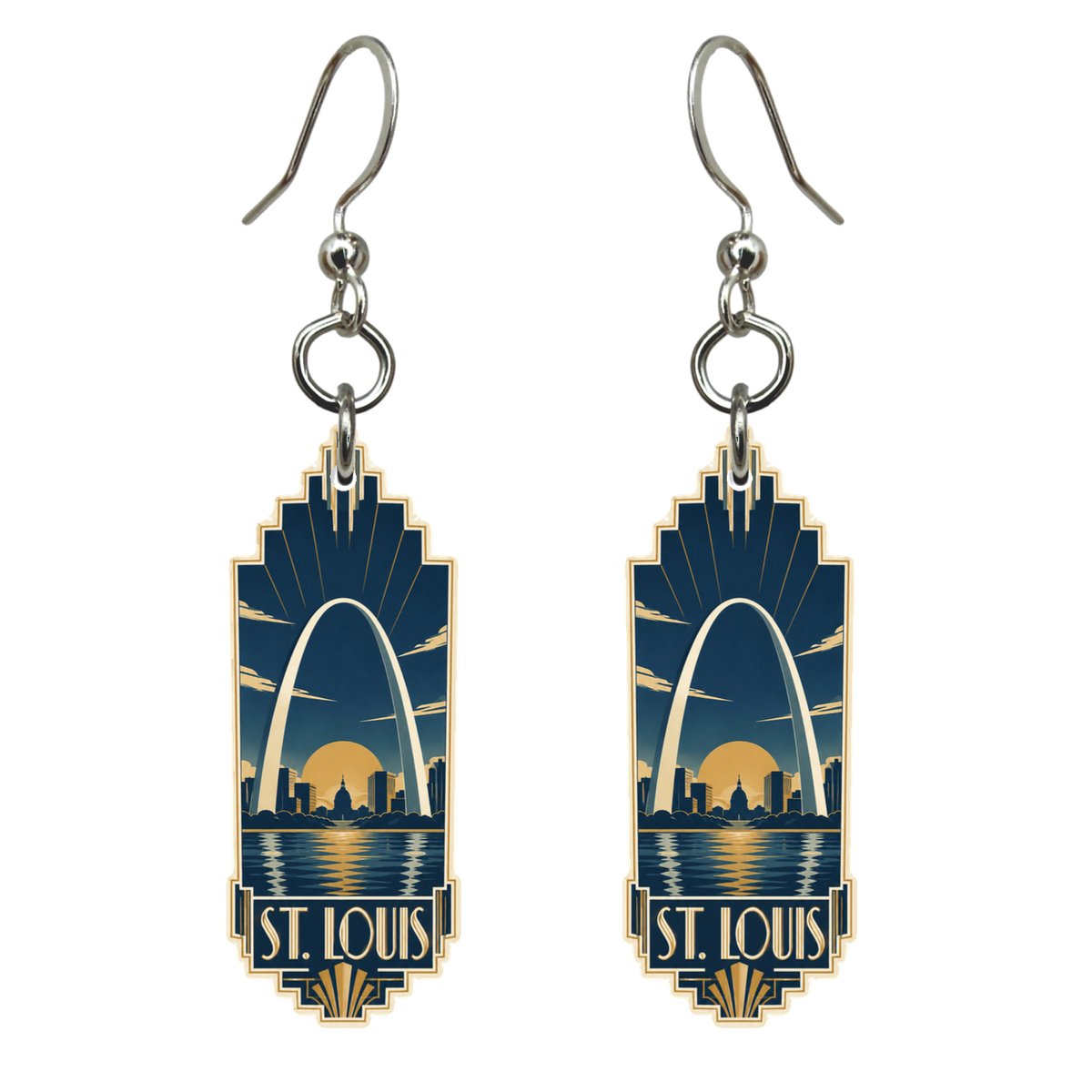 She's Choosing St. Louis Earrings | Art Deco | S1005