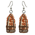 She's Choosing St. Louis Earrings | Woodcut | S1006