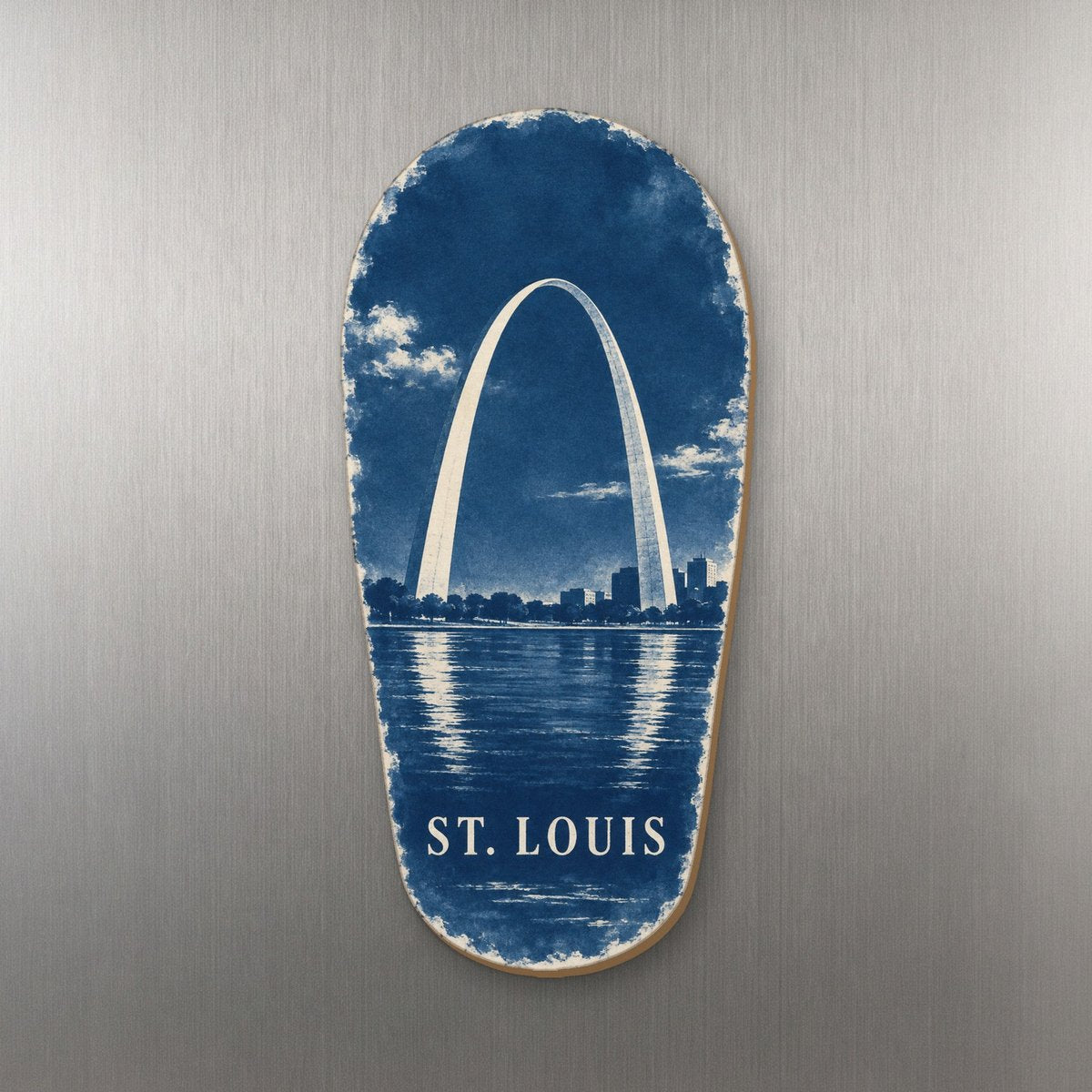 She's Choosing St. Louis Magnet | Cyanotype-Inspired | S1007-M