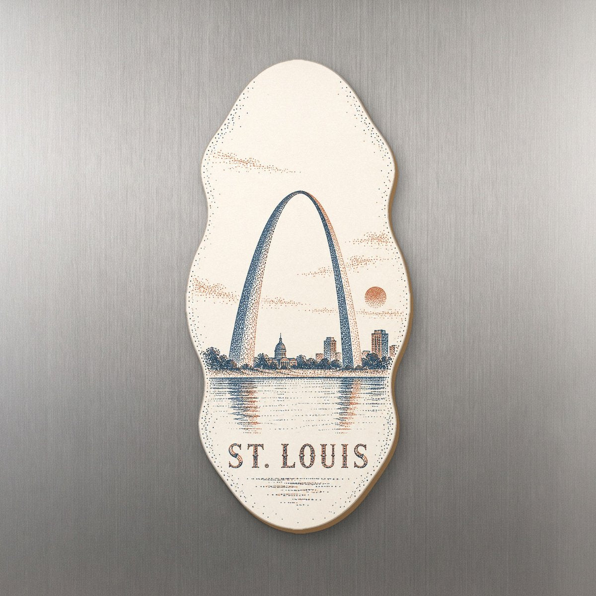 She's Choosing St. Louis Magnet | Sparse Pointillism | S1009-M