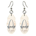 She's Choosing St. Louis Earrings | Sparse Pointillism | S1009