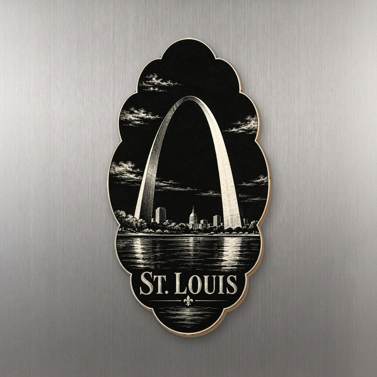 She's Choosing St. Louis Magnet | Scratchboard | S1010-M