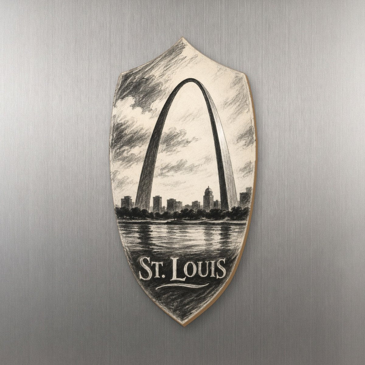 She's Choosing St. Louis Magnet | Charcoal Gesture | S1011-M