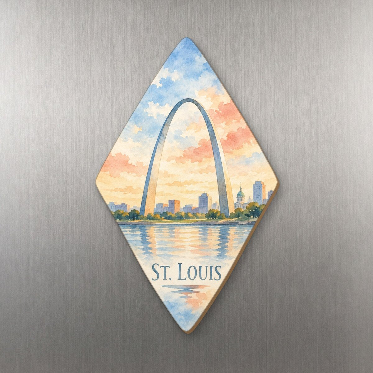 She's Choosing St. Louis Magnet | Restrained Watercolor | S1012-M