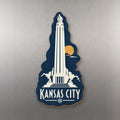 She's Choosing Kansas City Magnet | Negative-Space Silhouette | S1019-M