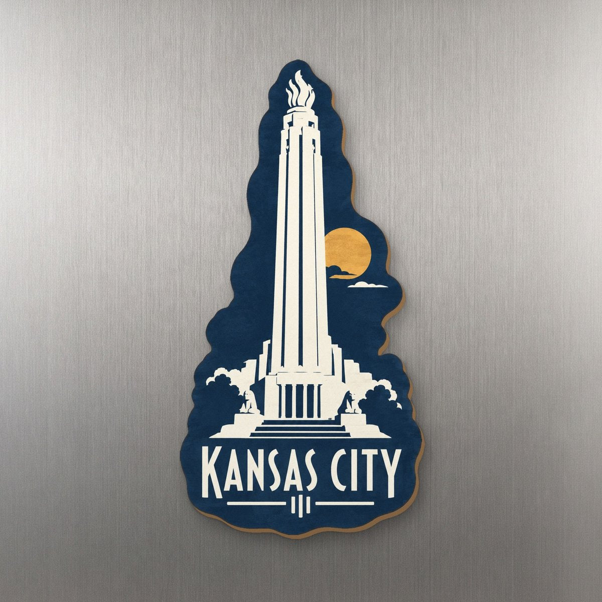 She's Choosing Kansas City Magnet | Negative-Space Silhouette | S1019-M