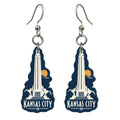 She's Choosing Kansas City Earrings | Negative-Space Silhouette | S1019