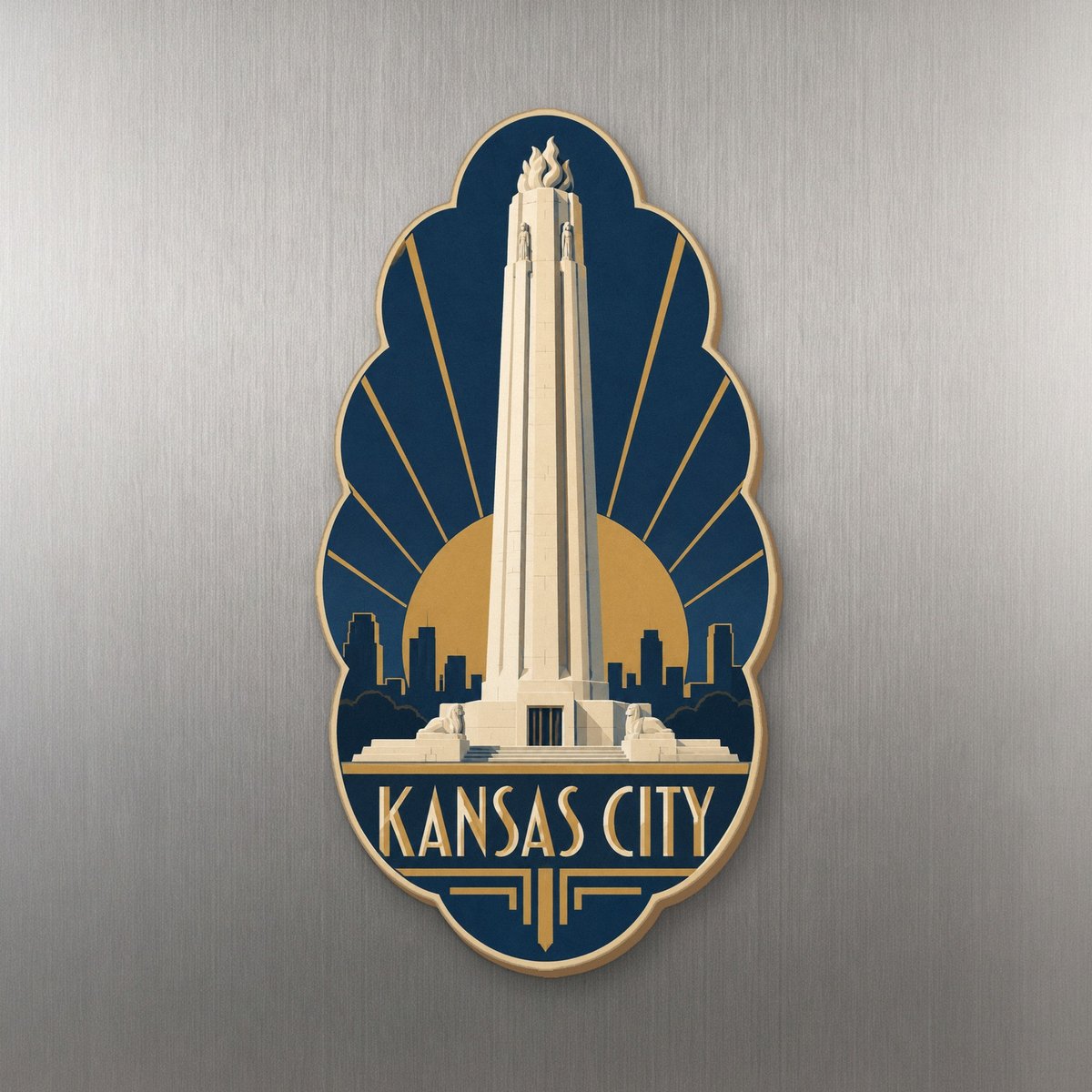 She's Choosing Kansas City Magnet | Art Deco | S1023-M