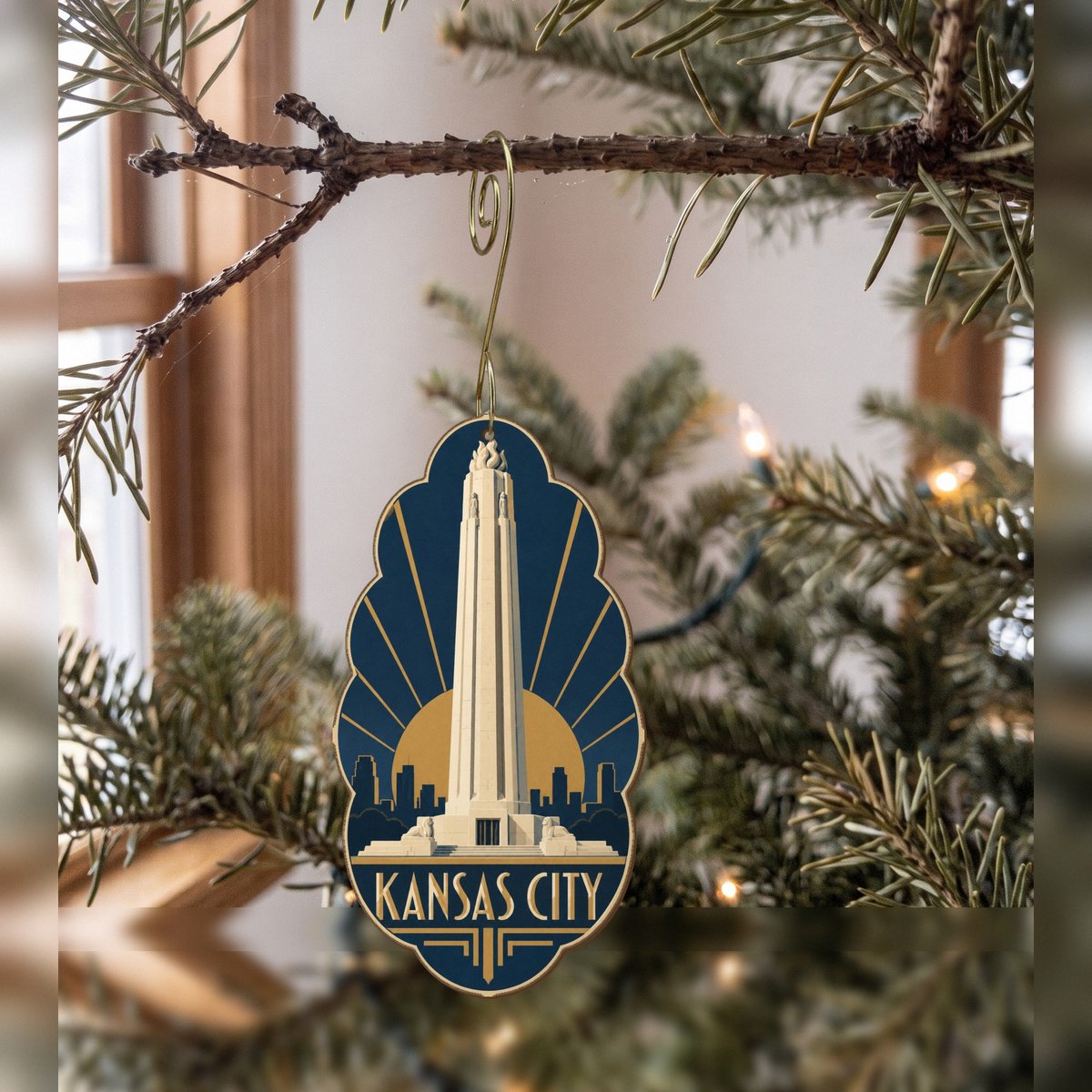 She's Choosing Kansas City Ornament | Art Deco | S1023-O