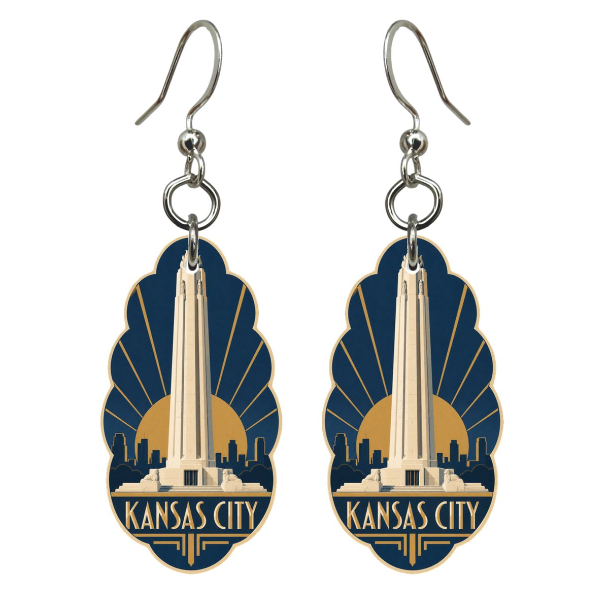 She's Choosing Kansas City Earrings | Art Deco | S1023