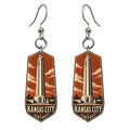 She's Choosing Kansas City Earrings | Woodcut | S1024