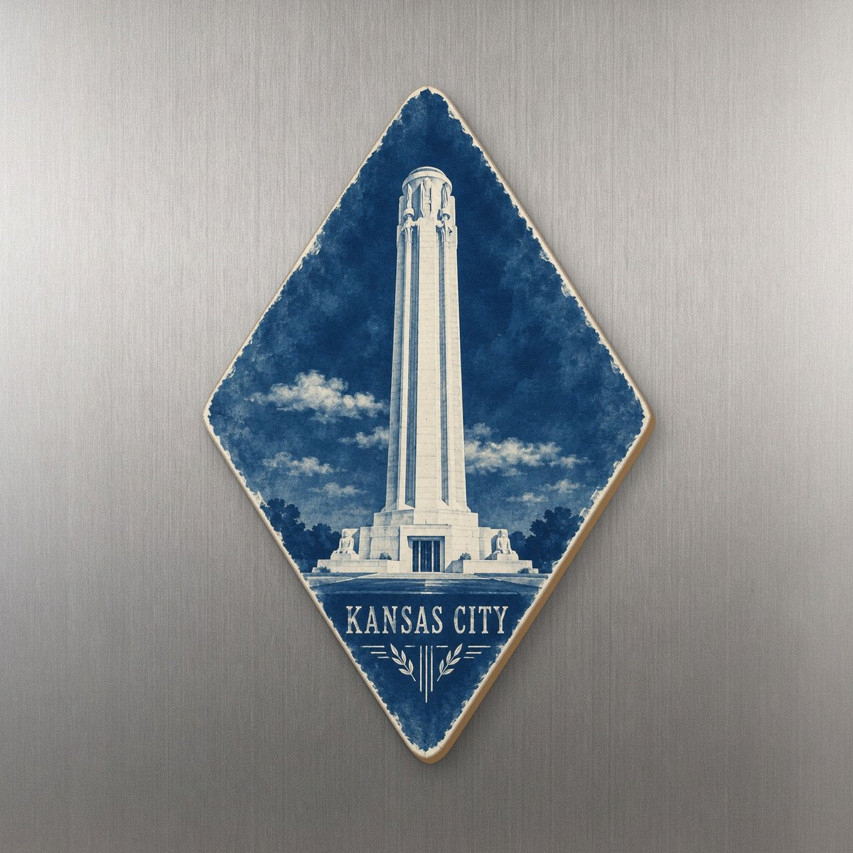 She's Choosing Kansas City Magnet | Cyanotype-Inspired | S1025-M