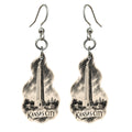 She's Choosing Kansas City Earrings | Charcoal Gesture | S1029
