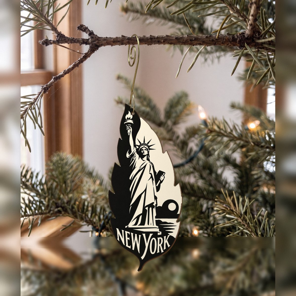 She's Choosing New York Ornament | Notan | S103-O