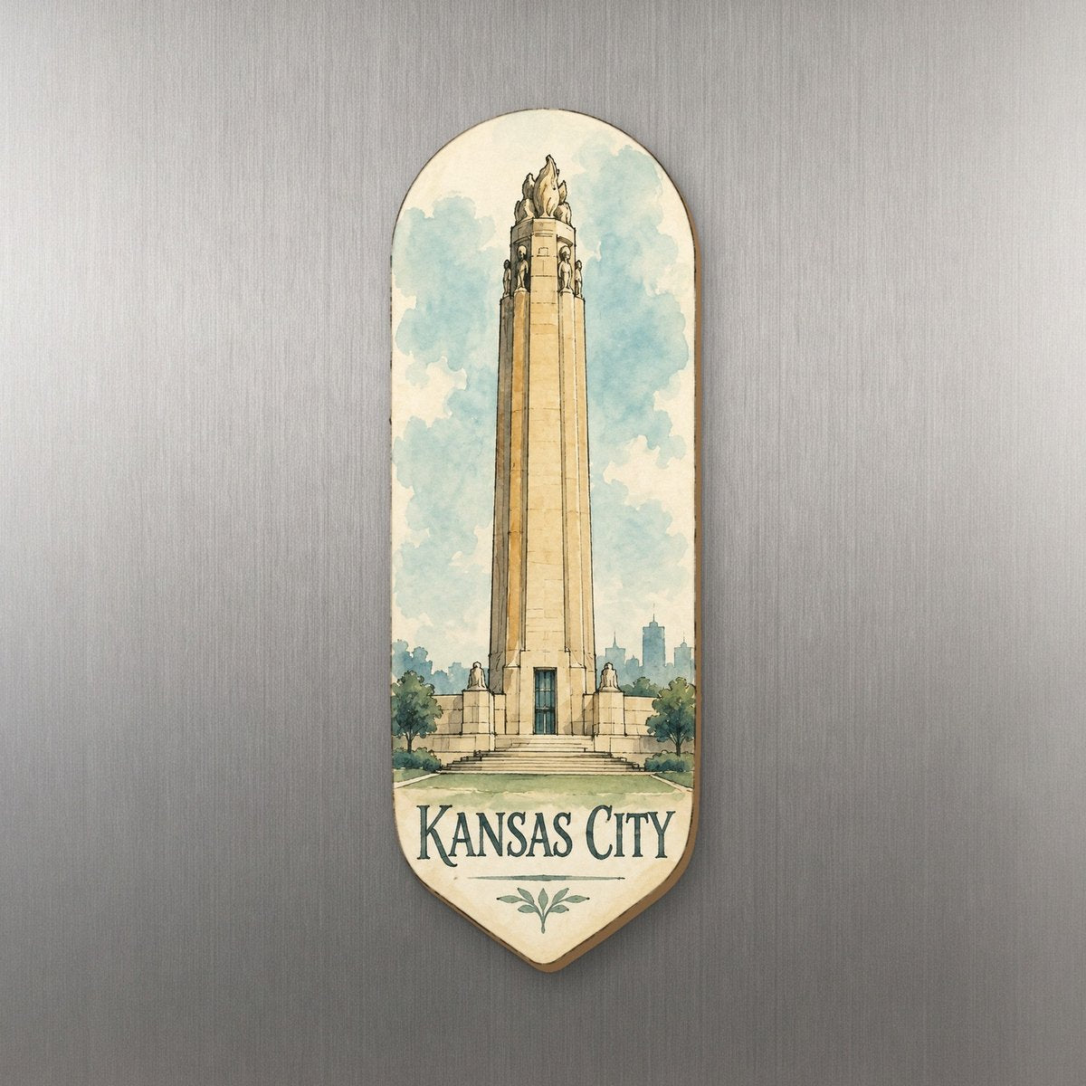 She's Choosing Kansas City Magnet | Pen and Watercolor Wash | S1031-M