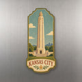 She's Choosing Kansas City Magnet | Naive Folk Painting | S1032-M