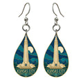 She's Choosing Kansas City Earrings | Cloisonné-Inspired Graphic | S1034