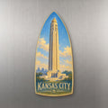 She's Choosing Kansas City Magnet | Colored Pencil over Gouache | S1036-M