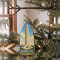 She's Choosing Kansas City Ornament | Colored Pencil over Gouache | S1036-O