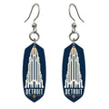 She's Choosing Detroit Earrings | Negative-Space Silhouette | S1037