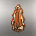 She's Choosing Detroit Magnet | Woodcut | S1042-M