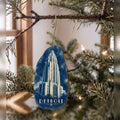 She's Choosing Detroit Ornament | Cyanotype-Inspired | S1043-O