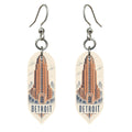 She's Choosing Detroit Earrings | Sparse Pointillism | S1045