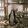 She's Choosing Detroit Ornament | Scratchboard | S1046-O