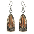 She's Choosing Detroit Earrings | Charcoal Gesture | S1047