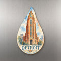 She's Choosing Detroit Magnet | Restrained Watercolor | S1048-M