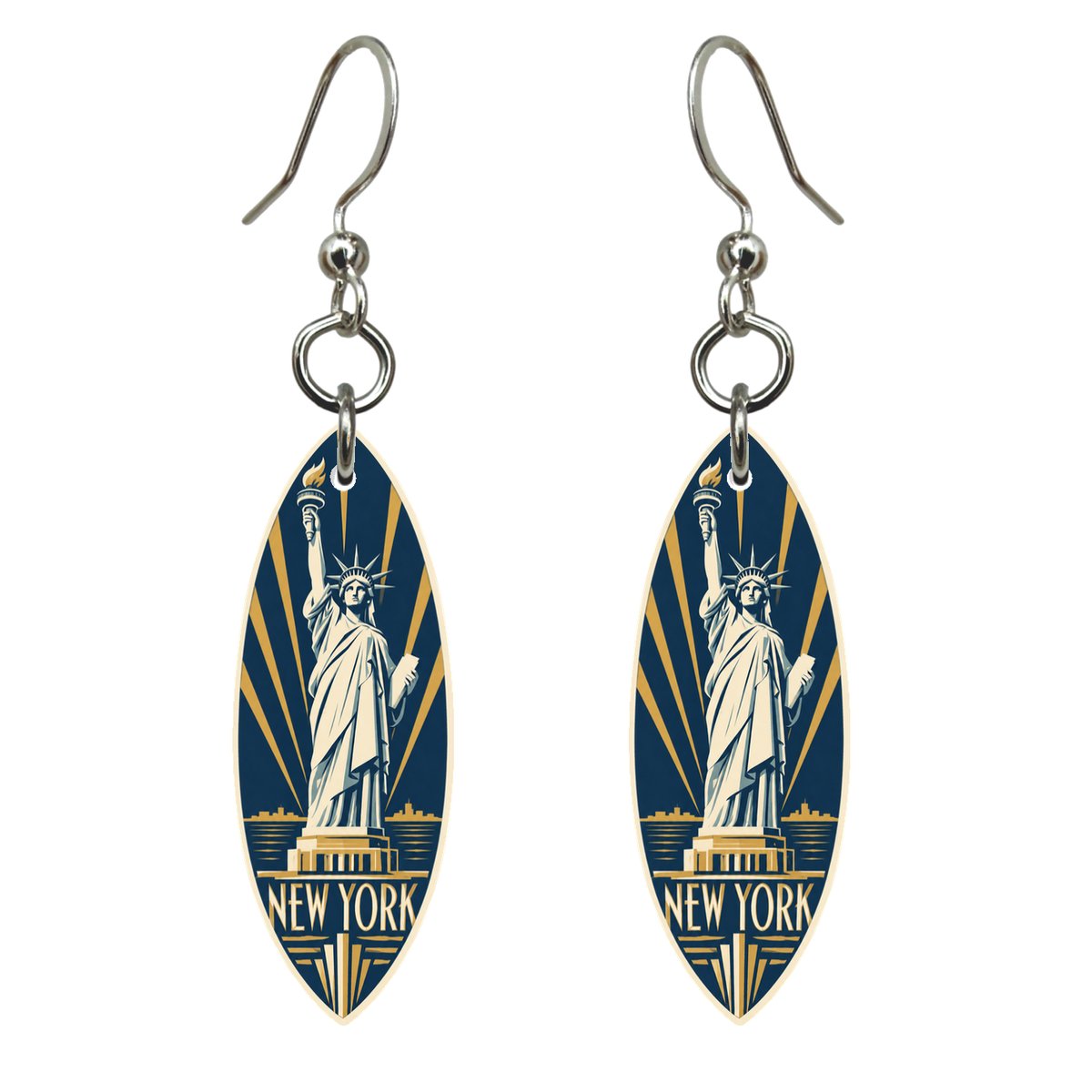 She's Choosing New York Earrings | Art Deco | S104