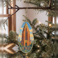 She's Choosing Detroit Ornament | Colored Pencil over Gouache | S1054-O