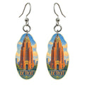 She's Choosing Detroit Earrings | Colored Pencil over Gouache | S1054