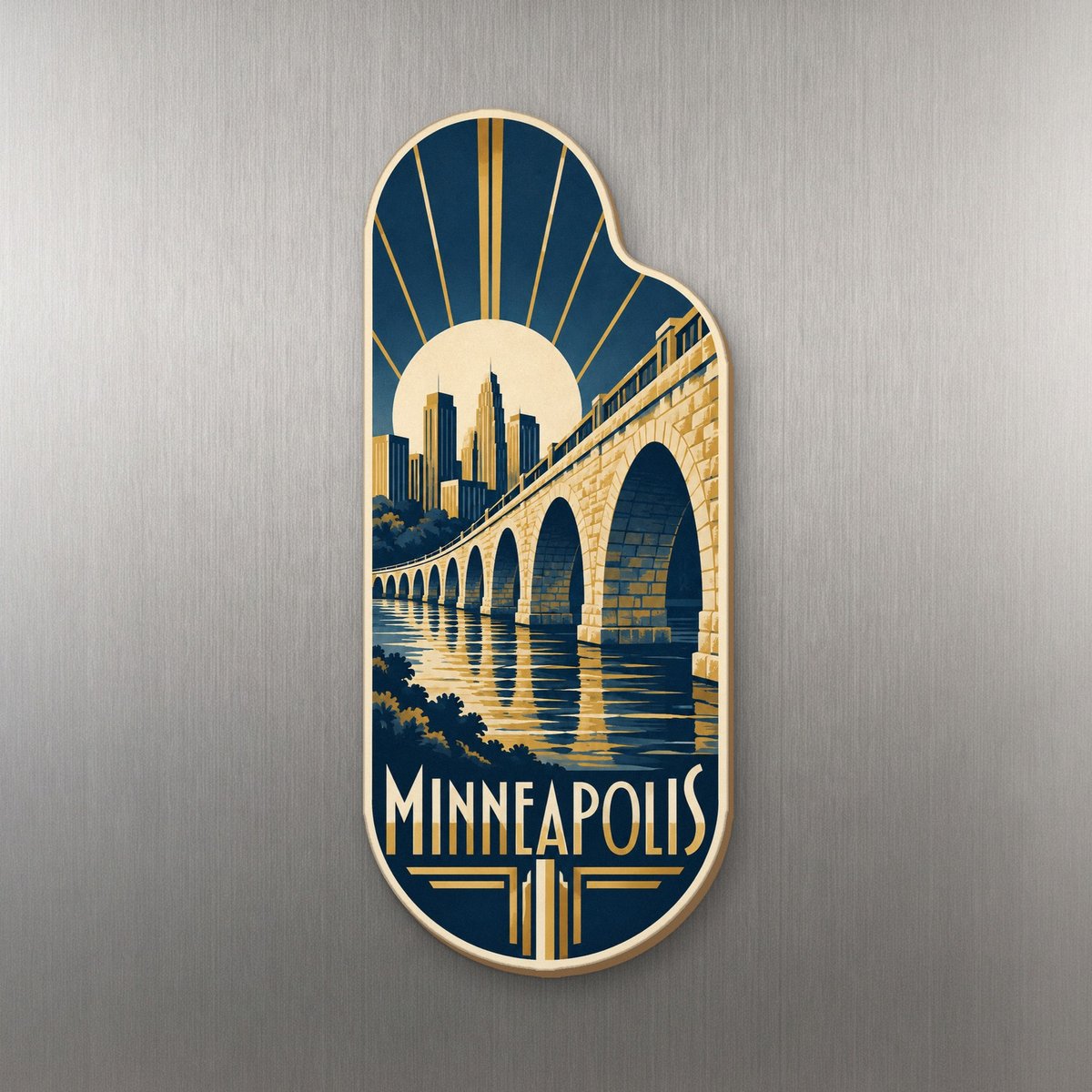 She's Choosing Minneapolis Magnet | Art Deco | S1059-M