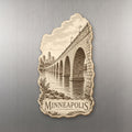 She's Choosing Minneapolis Magnet | Etching-Inspired Linework | S1062-M