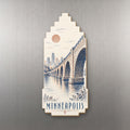 She's Choosing Minneapolis Magnet | Sparse Pointillism | S1063-M