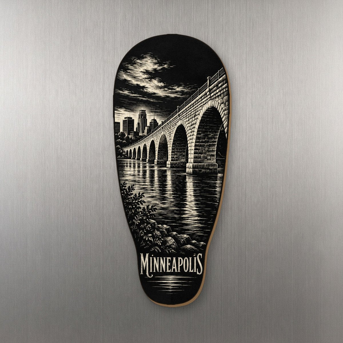 She's Choosing Minneapolis Magnet | Scratchboard | S1064-M