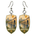 She's Choosing Minneapolis Earrings | Naive Folk Painting | S1068