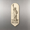 She's Choosing New York Magnet | Etching-Inspired Linework | S107-M