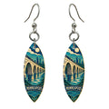 She's Choosing Minneapolis Earrings | Cloisonné-Inspired Graphic | S1070