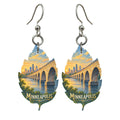 She's Choosing Minneapolis Earrings | Colored Pencil over Gouache | S1072