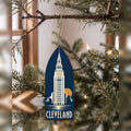 She's Choosing Cleveland Ornament | Negative-Space Silhouette | S1073-O
