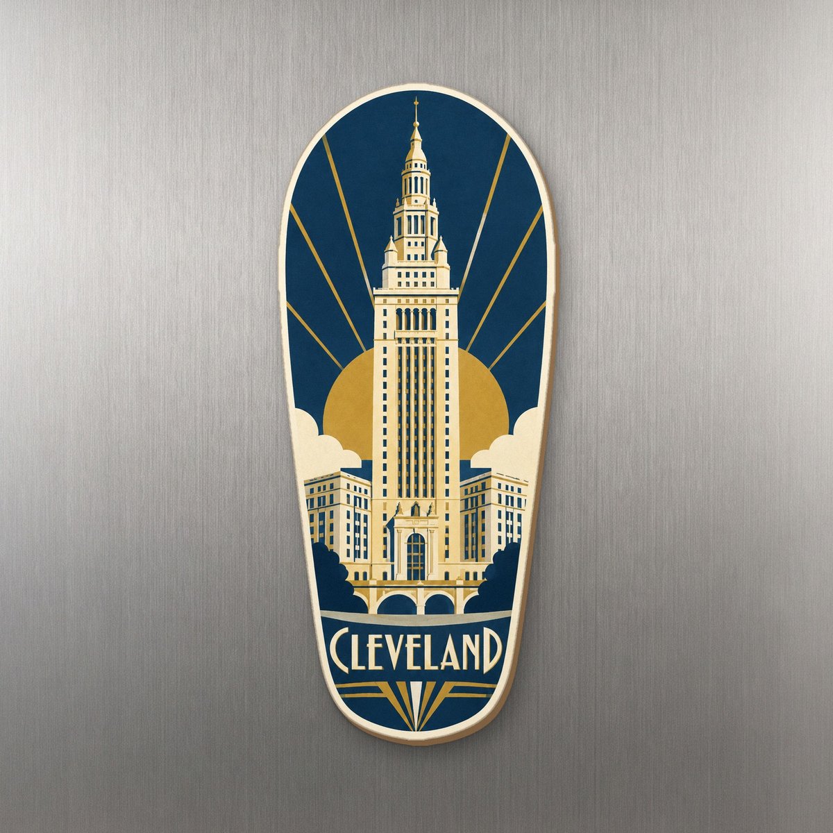 She's Choosing Cleveland Magnet | Art Deco | S1077-M