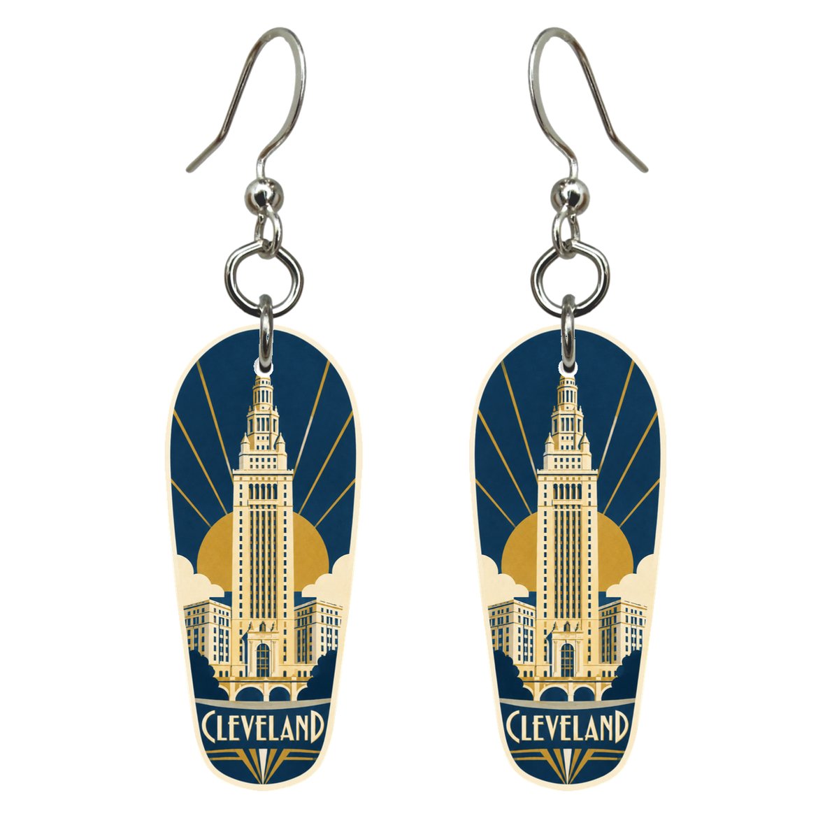She's Choosing Cleveland Earrings | Art Deco | S1077